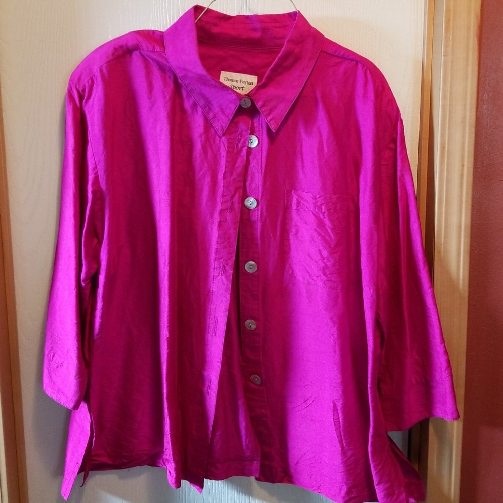 100% silk blouse sz 18